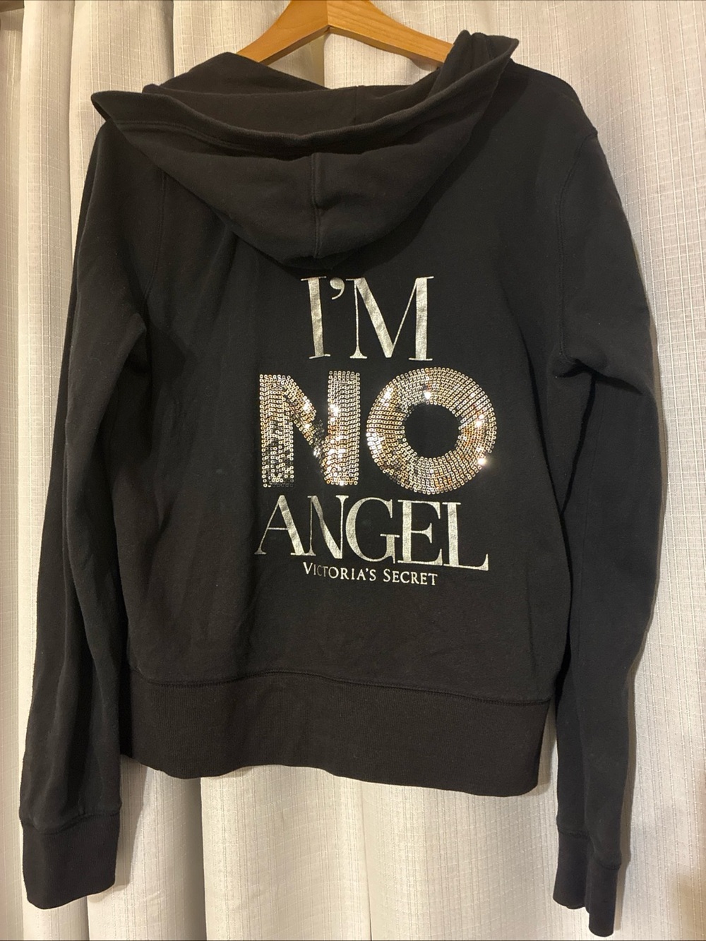 Victoria's Secret Y2K Hoodie with sequence Angel supermodel essentials L